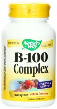 Nature's Way Vitamin B-100 Complex, 100 Capsules Nature's Way Vitamin B-100 Complex, 100 Capsules