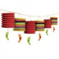 Chili Pepper Fiesta Lantern Garland Chili Pepper Fiesta Lantern Garland