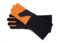 Steven Raichlen Best of Barbecue Extra Long Suede Gloves, Pair Steven Raichlen Best of Barbecue Extra Long Suede Gloves, Pair
