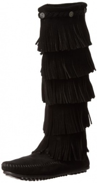 Minnetonka Women's Layer Fringe Boot Minnetonka Women's Layer Fringe Boot