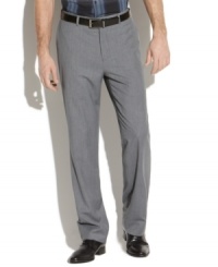 These heathered pants from INC International Concepts anchor any look with understated appeal. These heathered pants from INC International Concepts anchor any look with understated appeal.