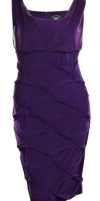 Diamond Pleat Jersey Dress (14W, Pinot) Diamond Pleat Jersey Dress (14W, Pinot)