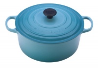 Le Creuset Signature Enameled Cast-Iron 2-Quart Round French Oven, Caribbean Le Creuset Signature Enameled Cast-Iron 2-Quart Round French Oven, Caribbean