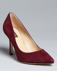 Sleek suede defines these stylish, pointed toe pumps by Joan & David. Sleek suede defines these stylish, pointed toe pumps by Joan & David.