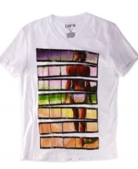Color up your casual look with this graphic t-shirt from Bar III. Color up your casual look with this graphic t-shirt from Bar III.