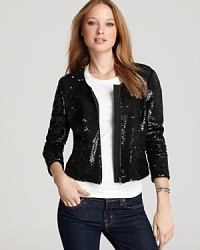 Fire up the sequins, start up the shine: this Walter Rev jacket is raring to go for a night out on the town. Fire up the sequins, start up the shine: this Walter Rev jacket is raring to go for a night out on the town.