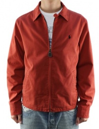 Polo Ralph Lauren Men's Windbreaker Red Jacket w/Small Blue Pony Polo Ralph Lauren Men's Windbreaker Red Jacket w/Small Blue Pony