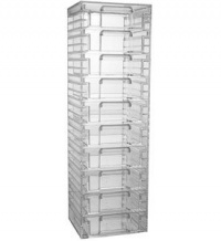 Clear Organizer Tower with 10 Removable Drawers Clear Organizer Tower with 10 Removable Drawers