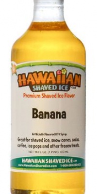 Hawaiian Shaved Ice - Banana - Snow Cone & Shaved Ice Syrup - 16 Ounces Hawaiian Shaved Ice - Banana - Snow Cone & Shaved Ice Syrup - 16 Ounces