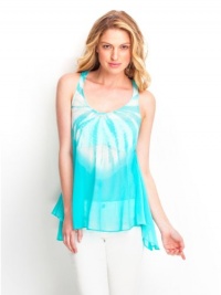 GUESS Women's Tie-Dye Swing Tank GUESS Women's Tie-Dye Swing Tank