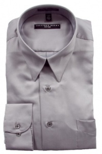Geoffrey Beene Sateen Tall Dress Shirt - Gun Metal Geoffrey Beene Sateen Tall Dress Shirt - Gun Metal