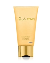 Fan di FENDI is a pure object of desire. A glamorous piece of sensual gold. The Eau de Parfume is an exciting fragrance, a sexy scent for the skin: radiant, sensual, and addictive. Top Notes: Pear blackburrant accord, Tangerine, Pink peppercornHeart Notes: Damascena rose, Yellow jasmineBase Notes: Soft leather accord, Patchouli Fan di FENDI is a pure object of desire. A glamorous piece of sensual gold. The Eau de Parfume is an exciting fragrance, a sexy scent for the skin: radiant, sensual, and addictive. Top Notes: Pear blackburrant accord, Tangerine, Pink peppercornHeart Notes: Damascena rose, Yellow jasmineBase Notes: Soft leather accord, Patchouli
