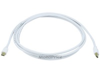 Monoprice 6ft 32AWG Mini DisplayPort Cable - White Monoprice 6ft 32AWG Mini DisplayPort Cable - White