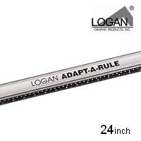 Logan Graphic Products, Inc. Adapt-a-Rule Cutting Guides 24 in.