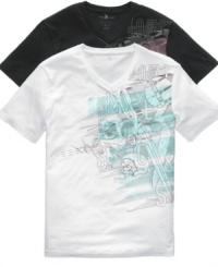 The building blocks to a better wardrobe are right here. This casual tee from Marc Ecko lays the right foundation. The building blocks to a better wardrobe are right here. This casual tee from Marc Ecko lays the right foundation.