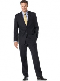 Lauren by Ralph Lauren Suit 38S Wool Navy Blue Pinstripes Pleated Pants/32W Lauren by Ralph Lauren Suit 38S Wool Navy Blue Pinstripes Pleated Pants/32W