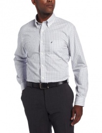 Nautica Men's Long Sleeve Wrinkle Resistant Glen Plaid Woven Nautica Men's Long Sleeve Wrinkle Resistant Glen Plaid Woven