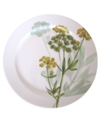 A natural for casual dining, the Althea Nova round platter by Villeroy & Boch features durable porcelain planted with delicate herbs for a look that's fresh from the garden. With green trim. A natural for casual dining, the Althea Nova round platter by Villeroy & Boch features durable porcelain planted with delicate herbs for a look that's fresh from the garden. With green trim.