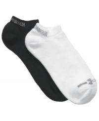 Stay on track with your high-energy days with these athletic no show socks from Under Armour. Stay on track with your high-energy days with these athletic no show socks from Under Armour.