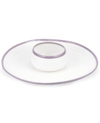 Distinctly ribbed Sophie Conran dinnerware sets your table with the charm of traditional hand-thrown pottery, but the durability of contemporary Portmeirion porcelain. Mix the banded Carnivale chip and dip with solid mulberry pieces. Distinctly ribbed Sophie Conran dinnerware sets your table with the charm of traditional hand-thrown pottery, but the durability of contemporary Portmeirion porcelain. Mix the banded Carnivale chip and dip with solid mulberry pieces.