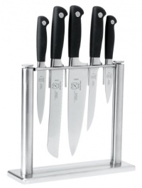 Mercer Cutlery Genesis 6-Piece Forged Knife Block Set, Steel/Black Mercer Cutlery Genesis 6-Piece Forged Knife Block Set, Steel/Black