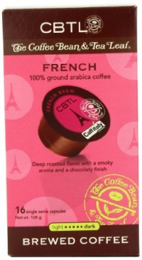CBTL French Brew Coffee Capsules By The Coffee Bean & Tea Leaf, 16-Count Box CBTL French Brew Coffee Capsules By The Coffee Bean & Tea Leaf, 16-Count Box
