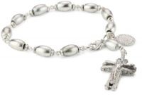 The Vatican Library Collection Silver-Tone Crucifix Rosary Bracelet The Vatican Library Collection Silver-Tone Crucifix Rosary Bracelet