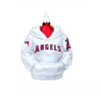 Kurt Adler 4-1/2-Inch Los Angeles Angels Glass Hoodie Sweatshirt Ornament Kurt Adler 4-1/2-Inch Los Angeles Angels Glass Hoodie Sweatshirt Ornament