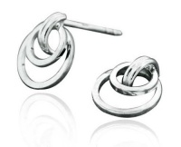 CleverEve Designer Series .925 Sterling Silver Designer Polished Triple Wire Criss-Cross Circle Huggie Postback Earrings 10.00 x 7.00mm CleverEve Designer Series .925 Sterling Silver Designer Polished Triple Wire Criss-Cross Circle Huggie Postback Earrings 10.00 x 7.00mm