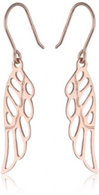 Sterling Silver Angel Wing Drop Earrings Sterling Silver Angel Wing Drop Earrings