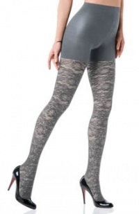 SPANX Bloom Lace Semi Opaque Tight-End Tights, B, Frost SPANX Bloom Lace Semi Opaque Tight-End Tights, B, Frost