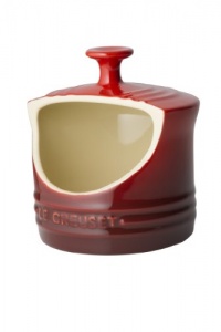 Le Creuset Stoneware 10-Ounce Salt Crock, Cherry Le Creuset Stoneware 10-Ounce Salt Crock, Cherry
