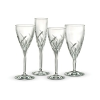 For formal or informal dining, feast your eyes on the sleek Merrill stemware pattern. Curvilinear light wedge cuts create a graceful pattern and decorate this fine crystal fashioned in a slender, conical shape. For formal or informal dining, feast your eyes on the sleek Merrill stemware pattern. Curvilinear light wedge cuts create a graceful pattern and decorate this fine crystal fashioned in a slender, conical shape.