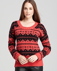 Embrace the look of chalet chic with this French Connection sweater that boasts a timeless fairisle print. Embrace the look of chalet chic with this French Connection sweater that boasts a timeless fairisle print.