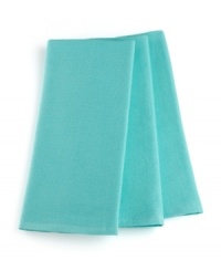 Coordinate a color scheme that works with your style. With a piqué look on one side and highly absorbent terry on the reverse, these towels are as indispensable as your kitchen sink. Use them for wiping up spills, lining breadbaskets or even securing a bowl as you whisk! Limited lifetime warranty. Coordinate a color scheme that works with your style. With a piqué look on one side and highly absorbent terry on the reverse, these towels are as indispensable as your kitchen sink. Use them for wiping up spills, lining breadbaskets or even securing a bowl as you whisk! Limited lifetime warranty.