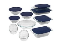 World Kitchen 1058994 Pyrex Bakeware 19-Piece Baking Dish Set, Clear World Kitchen 1058994 Pyrex Bakeware 19-Piece Baking Dish Set, Clear