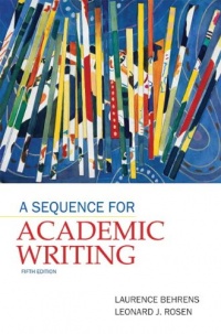 A Sequence for Academic Writing  (5th Edition)
