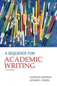 A Sequence for Academic Writing (5th Edition) A Sequence for Academic Writing (5th Edition)