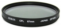 Zeikos ZE-CPL67 67mm Multi-Coated Circular Polarizer Filter Zeikos ZE-CPL67 67mm Multi-Coated Circular Polarizer Filter