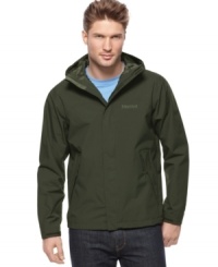 Weather anything. This active jacket from Marmot can handle just about anything.