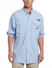 Columbia Men's Super Bonehead Classic Long Sleeve Shirt, Large, White Cap/Gingham Columbia Men's Super Bonehead Classic Long Sleeve Shirt, Large, White Cap/Gingham