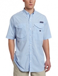 Columbia Men's Super Bonehead Classic Short Sleeve Shirt, X-Large/Tall, White Cap/Gingham Columbia Men's Super Bonehead Classic Short Sleeve Shirt, X-Large/Tall, White Cap/Gingham