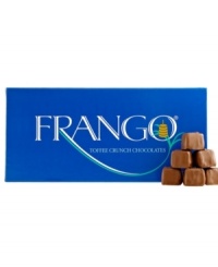 Get a mouthwatering mixture of taste and texture when you munch into Frango's stunning combination of crunchy toffee and succulent milk chocolate. Each one-pound box comes chock full with 45 pieces of amazing milk toffee crunch. Get a mouthwatering mixture of taste and texture when you munch into Frango's stunning combination of crunchy toffee and succulent milk chocolate. Each one-pound box comes chock full with 45 pieces of amazing milk toffee crunch.