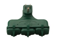 Yard Master 13270 3-Outlet Adapter, Indoor/Outdoor, Green Yard Master 13270 3-Outlet Adapter, Indoor/Outdoor, Green