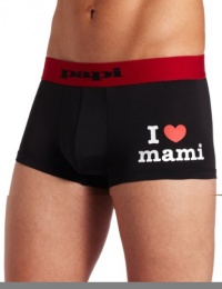 Papi Men's I Heart Mami Brazilian Brief, Black, Large Papi Men's I Heart Mami Brazilian Brief, Black, Large
