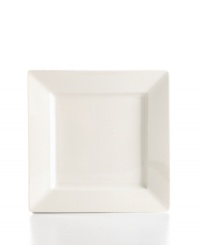 Martha Stewart Collection epitomizes casual elegance with the contemporary lines and versatile whites of the square plates from Avenue Square dinnerware. Dishes like this salad plate have a glossy finish that blankets the smooth porcelain from corner to corner for anytime, everyday enjoyment. Martha Stewart Collection epitomizes casual elegance with the contemporary lines and versatile whites of the square plates from Avenue Square dinnerware. Dishes like this salad plate have a glossy finish that blankets the smooth porcelain from corner to corner for anytime, everyday enjoyment.
