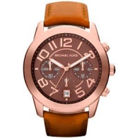 Michael Kors Mercer Chronograph Chocolate Dial Rose Gold-Tone Ladies Watch MK2265 Michael Kors Mercer Chronograph Chocolate Dial Rose Gold-Tone Ladies Watch MK2265