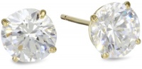 10k Gold Swarovski Zirconia Studs (2 cttw) 10k Gold Swarovski Zirconia Studs (2 cttw)