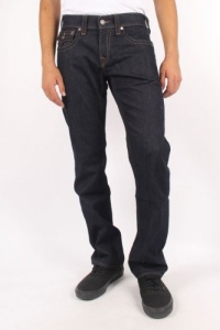 True Religion - Mens Ricky Core Straight Leg Jeans in Midnight Blue, Size: 36, Color: Midnight Blue True Religion - Mens Ricky Core Straight Leg Jeans in Midnight Blue, Size: 36, Color: Midnight Blue
