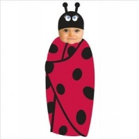 Sozo Baby-girls Newborn Snuggle Bug Swaddle Blanket and Cap Set, Red/Black, One Size Sozo Baby-girls Newborn Snuggle Bug Swaddle Blanket and Cap Set, Red/Black, One Size